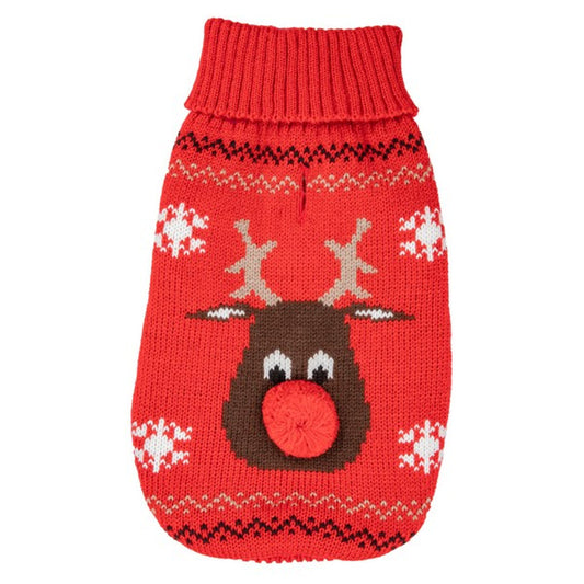 James Marketing Cosy Fit Rudolph Jumper Medium 33cm