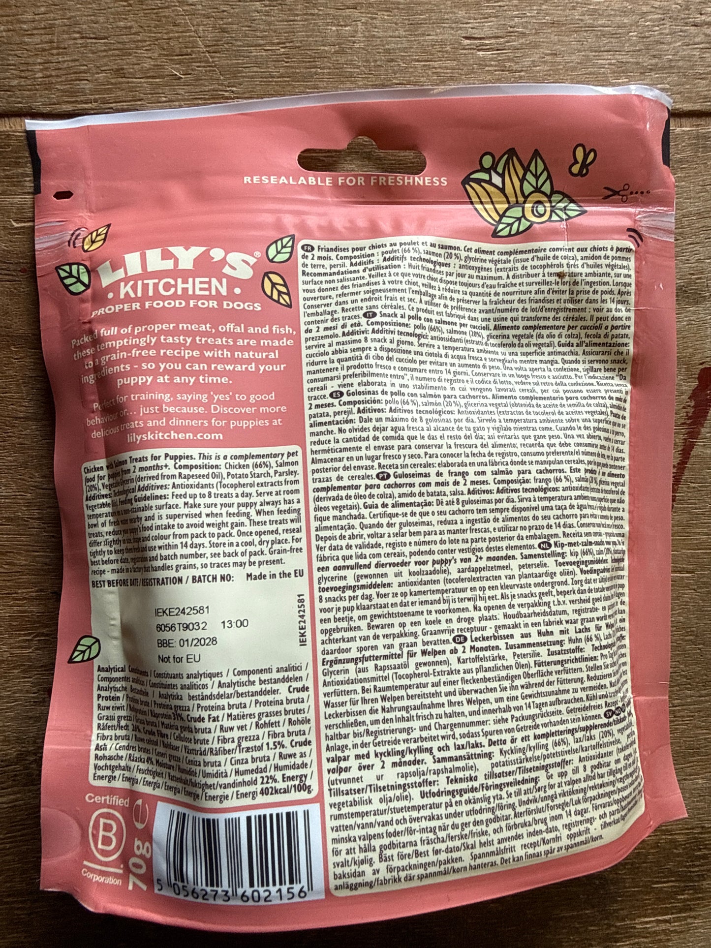 LK Puppy Chicken Nibbles with Salmon - 70g