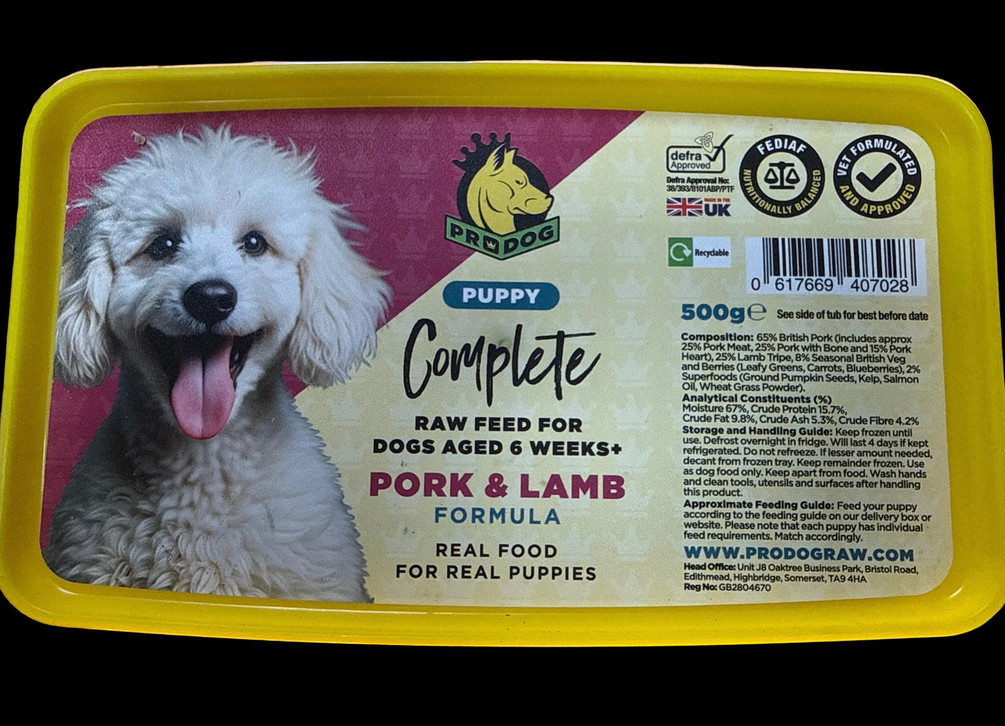 ProDog - Puppy - Pork & Lamb - 500G