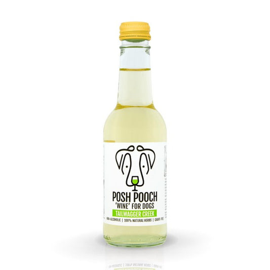 Woof & Brew Posh Pooch Wine For Dogs Tailwagger Creek - White 250ml