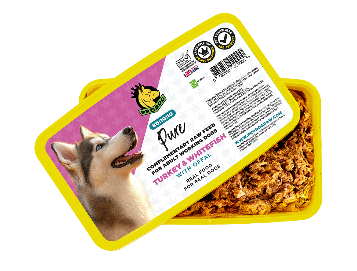 80:10:10 – Turkey & White Fish with Offal ProDog Raw Dog Food