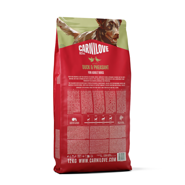 Carnilove Active Duck & Pheasant Dog Food for Adult Dogs 1.5kg