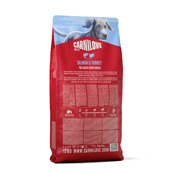 Carnilove Active Salmon & Turkey for Junior Large Breeds 4kg