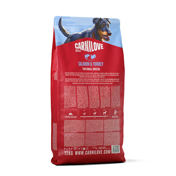 Carnilove Active Salmon & Turkey Dog Food for Adult Small Breeds 1.5kg