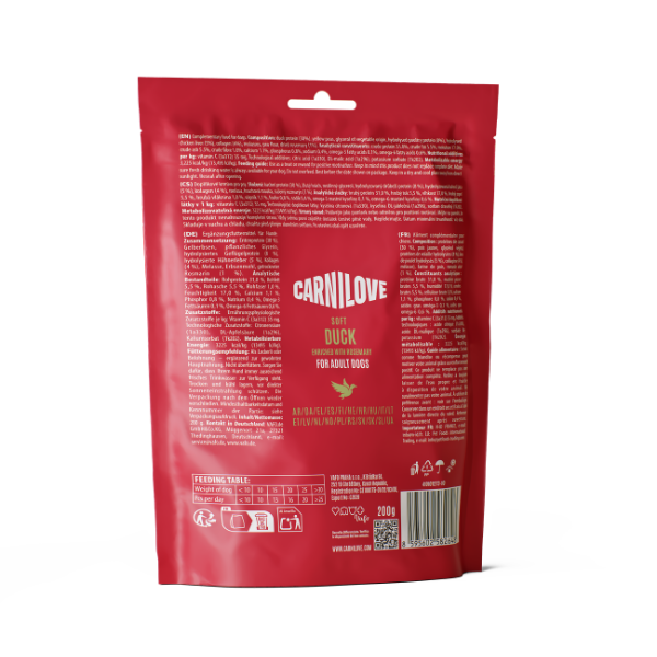 Carnilove Duck enriched with Rosemary Soft Dog Treat 200g