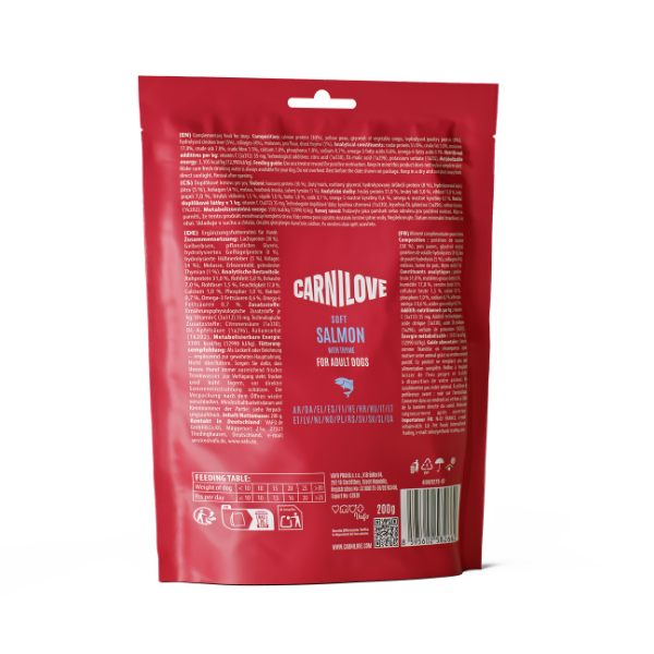 Carnilove Salmon with Thyme Soft Dog Treats 200g