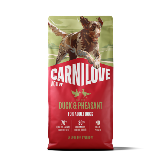 Carnilove Active Duck & Pheasant Dog Food for Adult Dogs 1.5kg