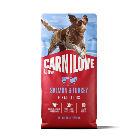 Carnilove Active Salmon & Turkey Dog Food for Adult Dogs 12kg