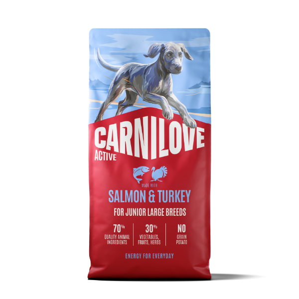 Carnilove Active Salmon & Turkey for Junior Large Breeds 4kg