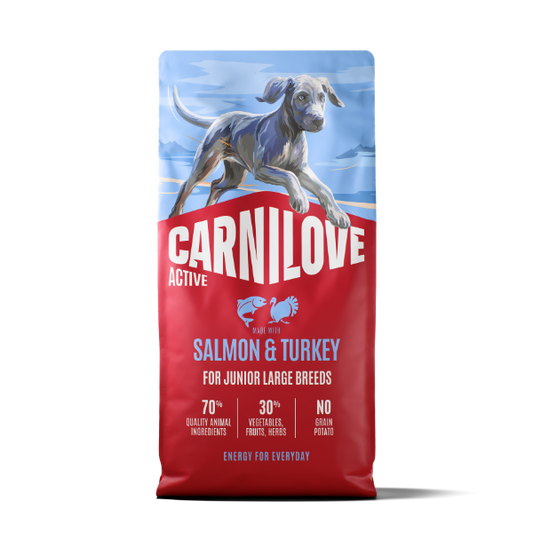 Carnilove Active Salmon & Turkey for Junior Large Breeds 4kg