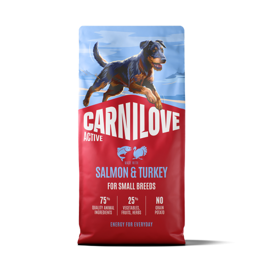 Carnilove Active Salmon & Turkey Dog Food for Adult Small Breeds 1.5kg