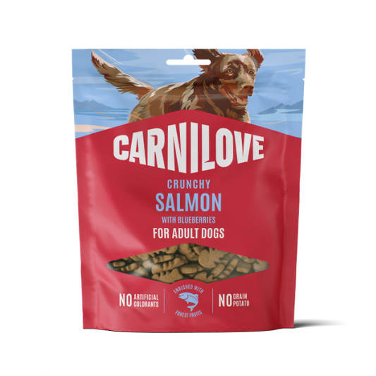 Carnilove Salmon with Blueberries Crunchy Dog Treat 200g