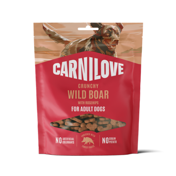 Carnilove Wild Boar with Rosehips Crunchy Dog Treat 200g