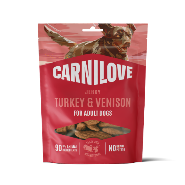 Carnilove Jerky Turkey & Venison Dog Treats 100g