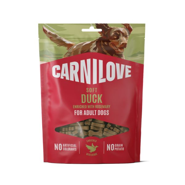 Carnilove Duck enriched with Rosemary Soft Dog Treat 200g