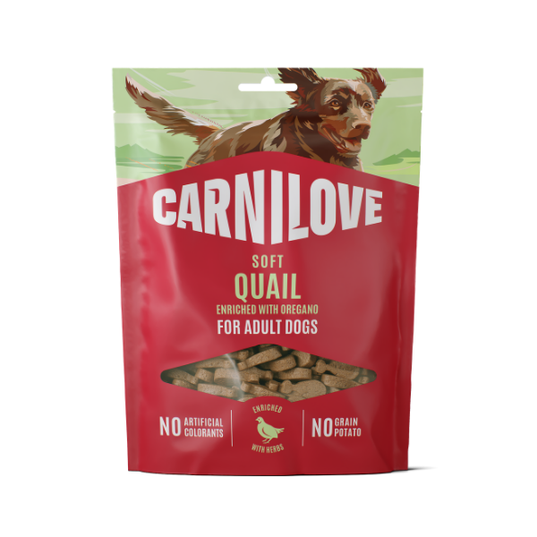 Carnilove Quail enriched with Oregano Soft Dog Treats 200g