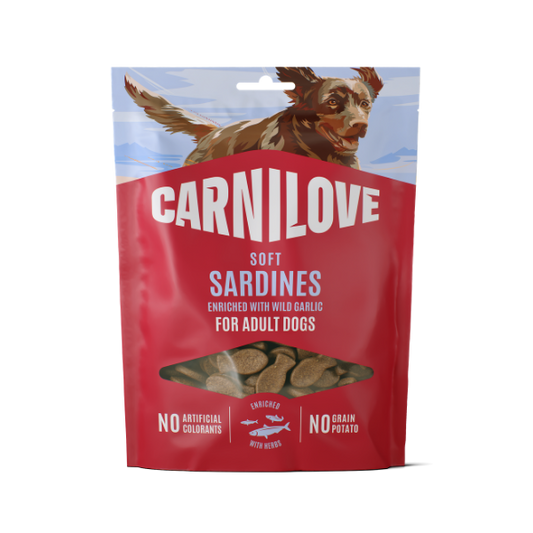Carnilove Sardines enriched with Wild garlic Soft Dog Treats 200g