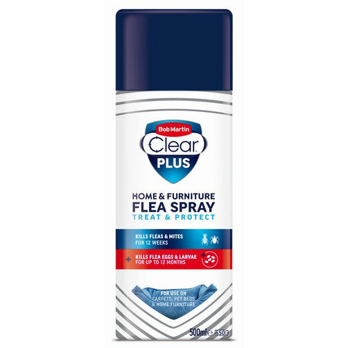 Bob Martin Clear Plus Home & Furniture Flea Spray Treat and Protect 500ml