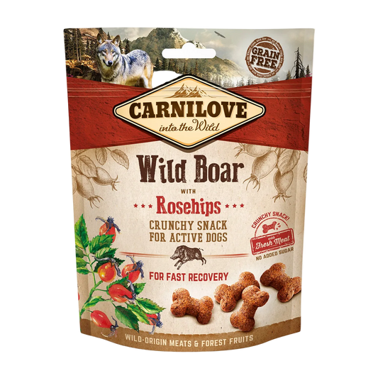 Pouch of Carnilove Wild Boar treats for dogs