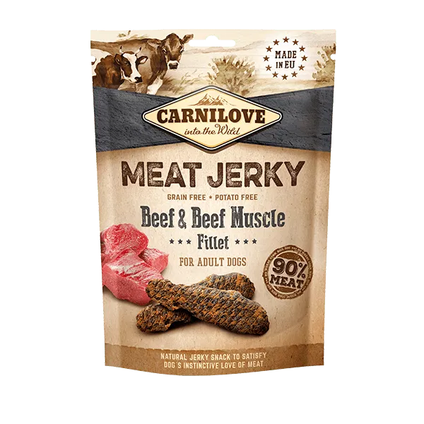 Carnilove Beef & Beef Muscle Fillet Meat Jerky