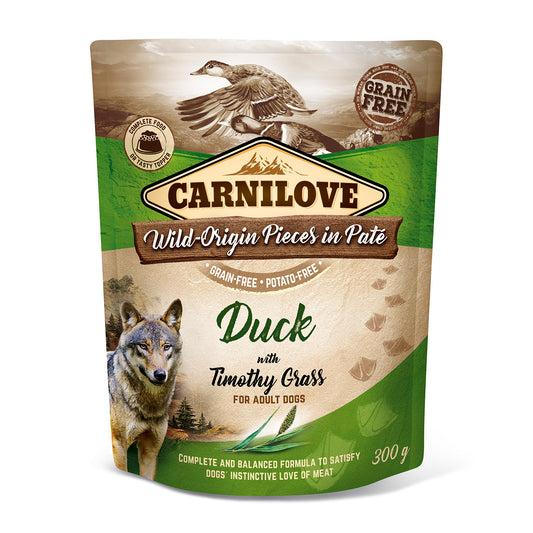 Carnilove Duck with Timothy Grass Wet 300g - Pouch