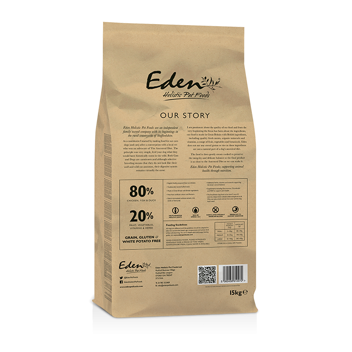 Eden 80/20 Original Sporting & Working Dog Food 15kg