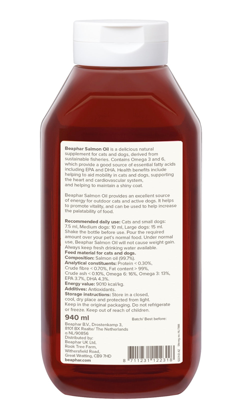 Beaphar Salmon Oil for Dogs (and cats) – 940ml