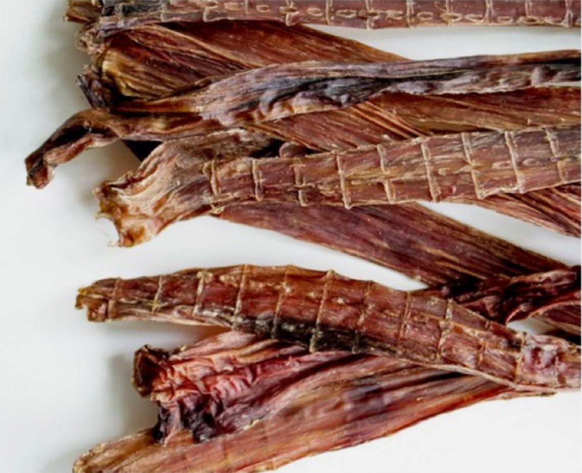 Air Dried Ostrich Gullet Strip (single)