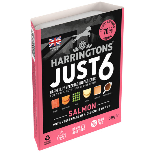 Harringtons Just 6 Salmon 380g