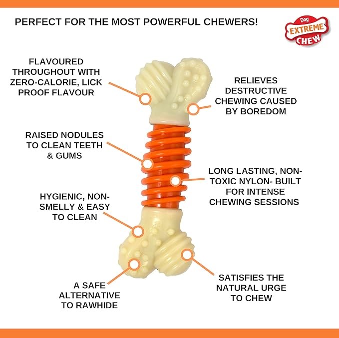Nylabone Extreme Chew Bacon Flavour (0-16 kg)