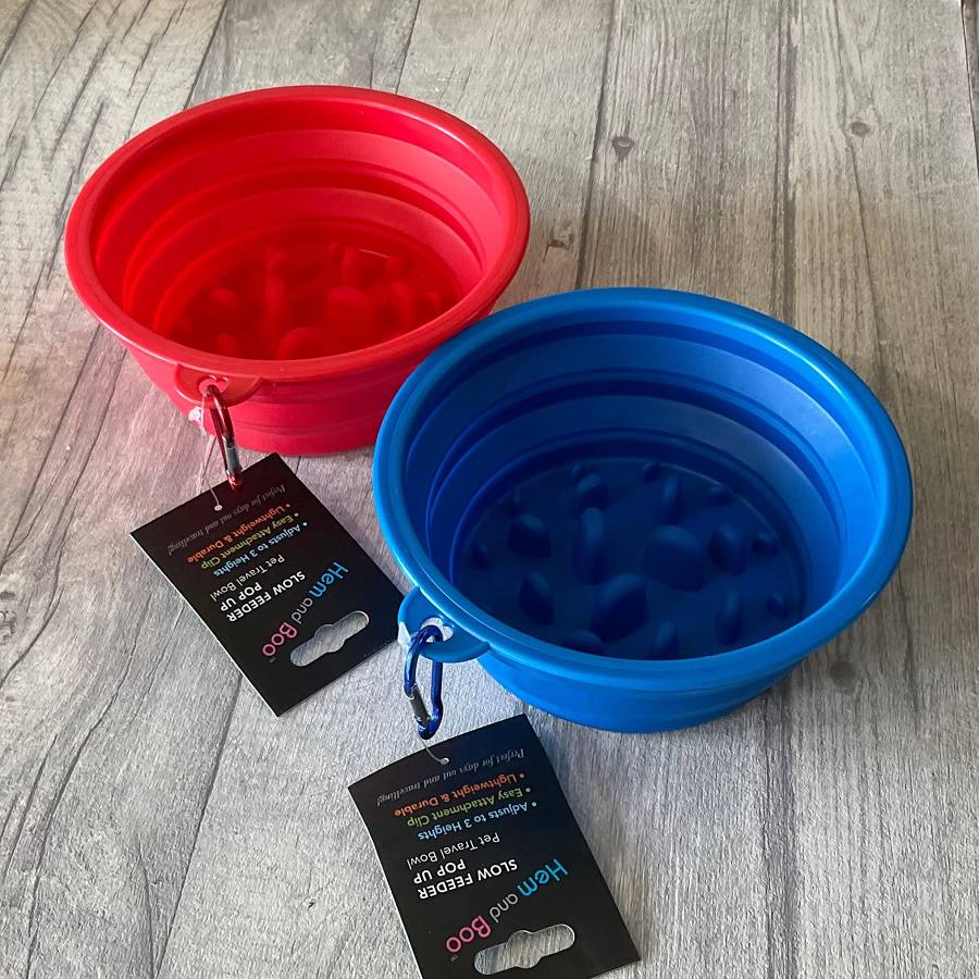 Hem and Boo Slow Feeder Travel Bowl