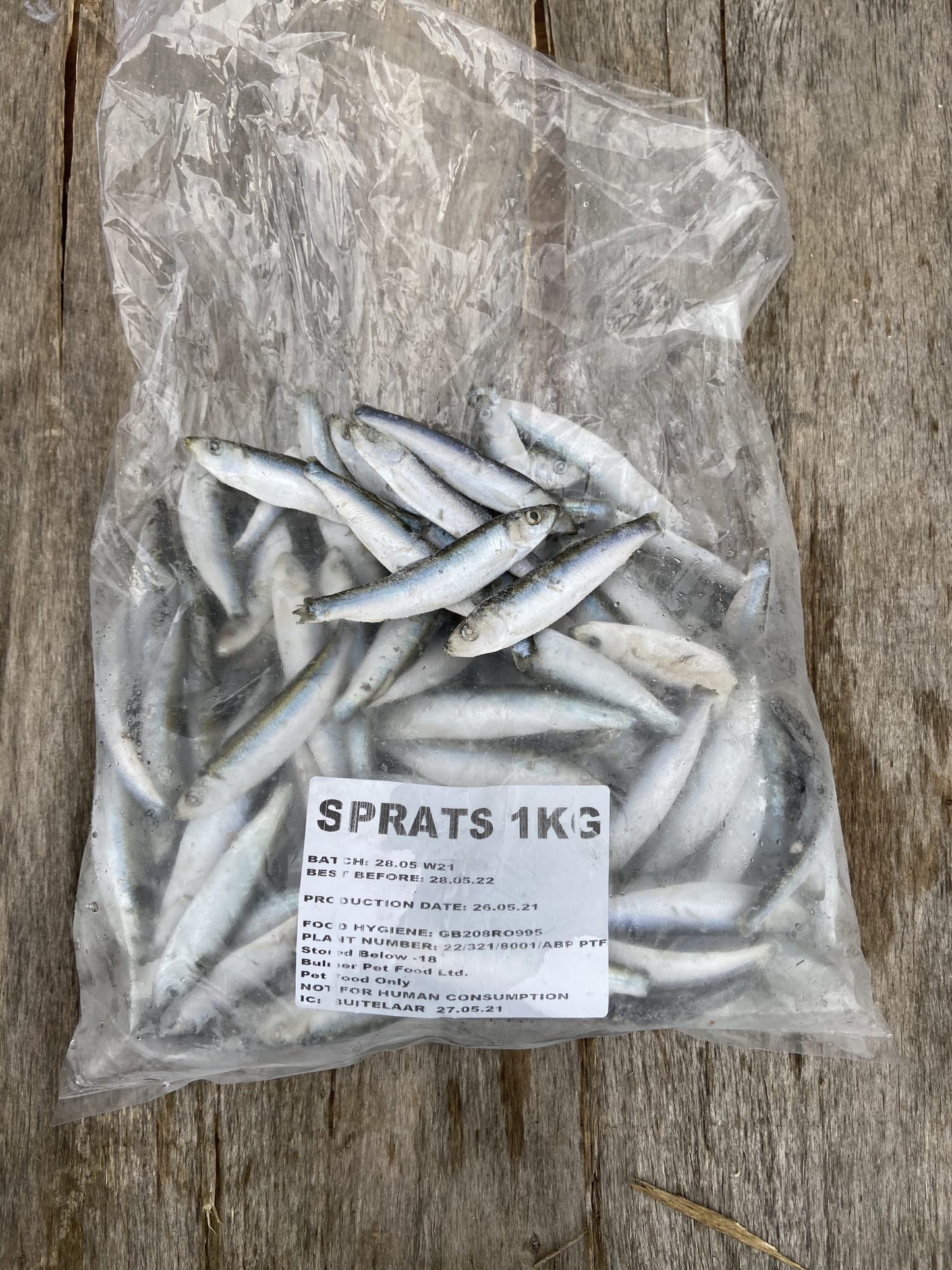 Bulmer Sprats 1KG (frozen-raw)