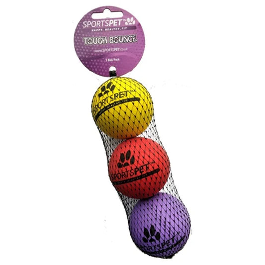 Sportspet Tough Bounce 3 pack balls