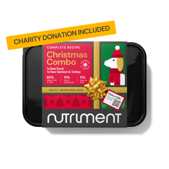 Nutriment - Christmas Combo Pack (2 x 500g) - 1 x Venison & Turkey, 1 x Duck