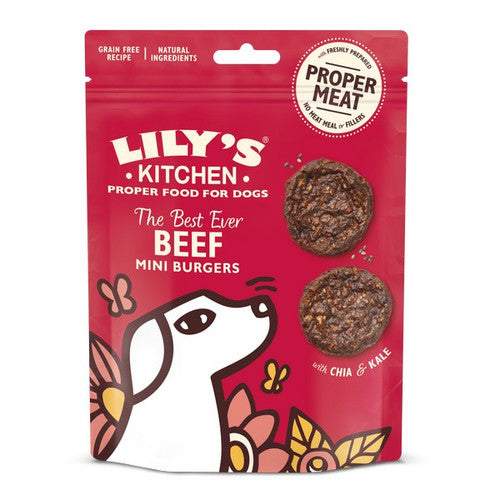 Lilys Kitchen Beef Mini Burgers - 70g