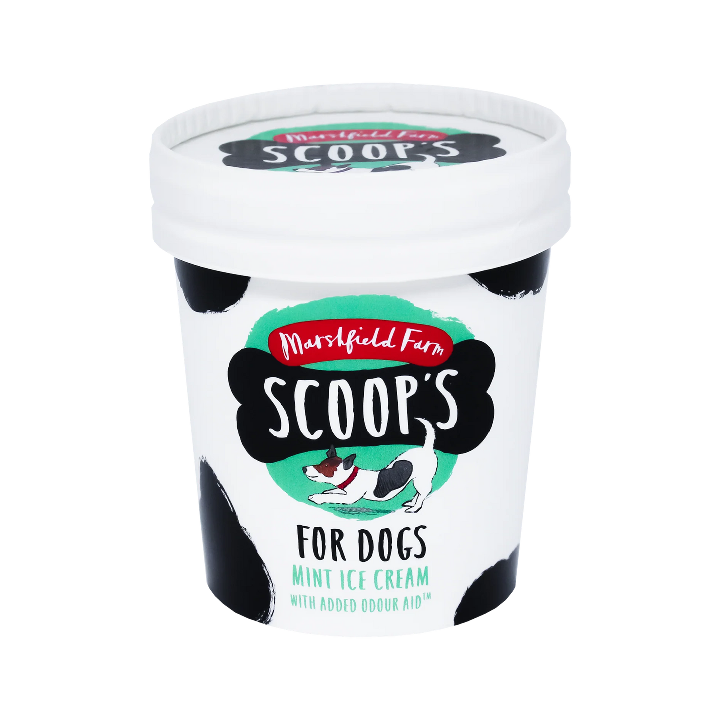 Scoops Mint Ice Cream for Dogs with odour aid supplement 125ml