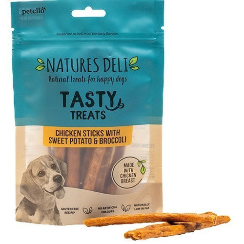 Natures Deli Chicken Sticks with Sweet Potato & Broccoli 100g