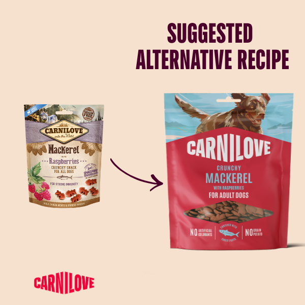 Carnilove Mackerel with Raspberries Crunchy Dog Treat 200g
