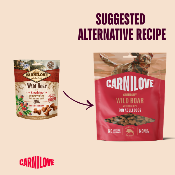 Carnilove Wild Boar with Rosehips Crunchy Dog Treat 200g