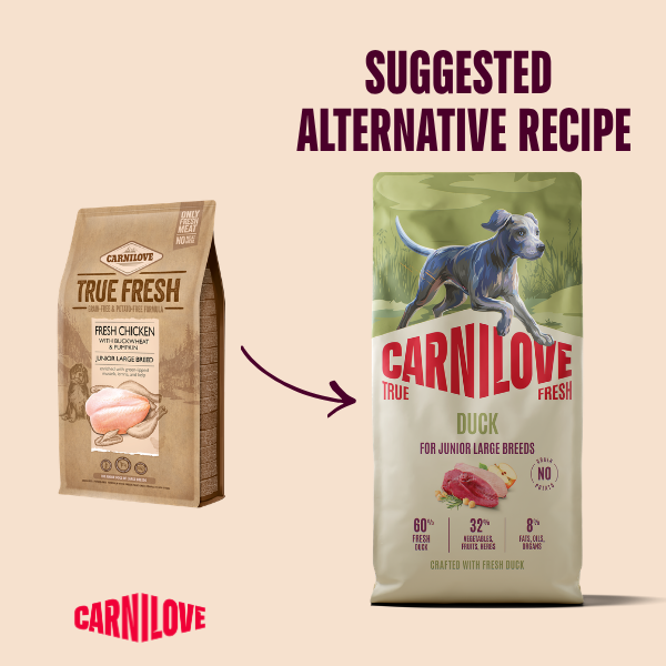 Carnilove True Fresh Duck for Junior Large Breeds 4kg