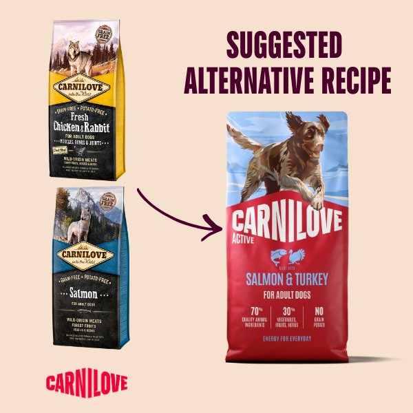 Carnilove Active Salmon & Turkey Dog Food for Adult Dogs 12kg