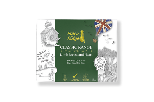 Paleo Ridge Classic Lamb Breast & Heart 1kg