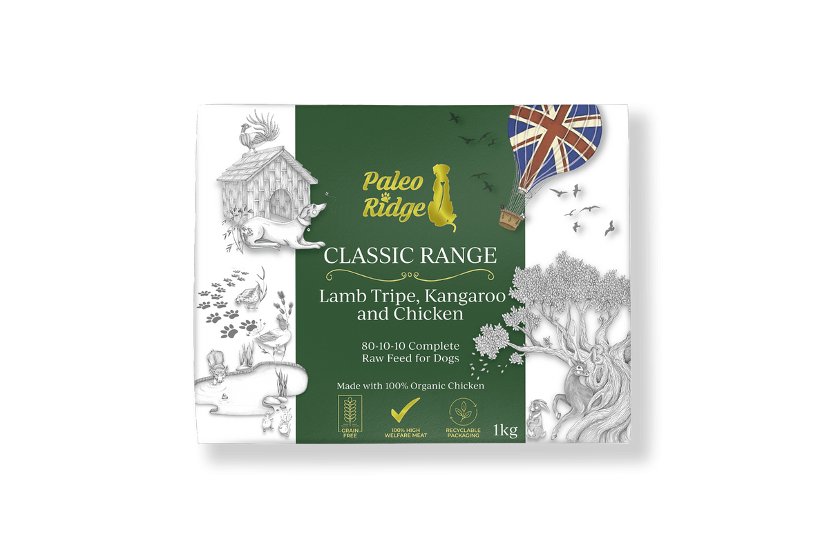 Paleo Ridge Classic Lamb Tripe, Kangaroo & Chicken 1kg