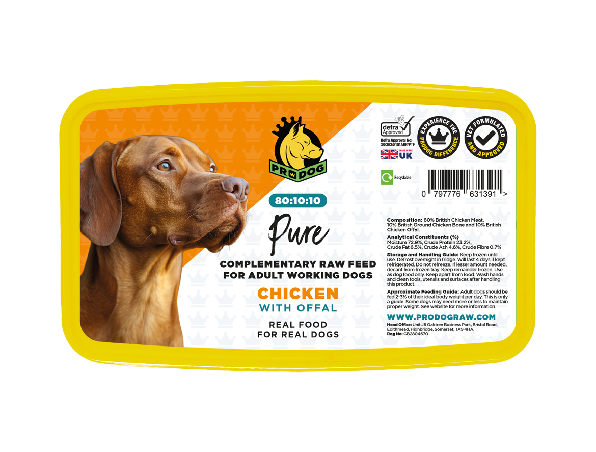 80:10:10 – Chicken with Offal ProDog Raw Dog Food