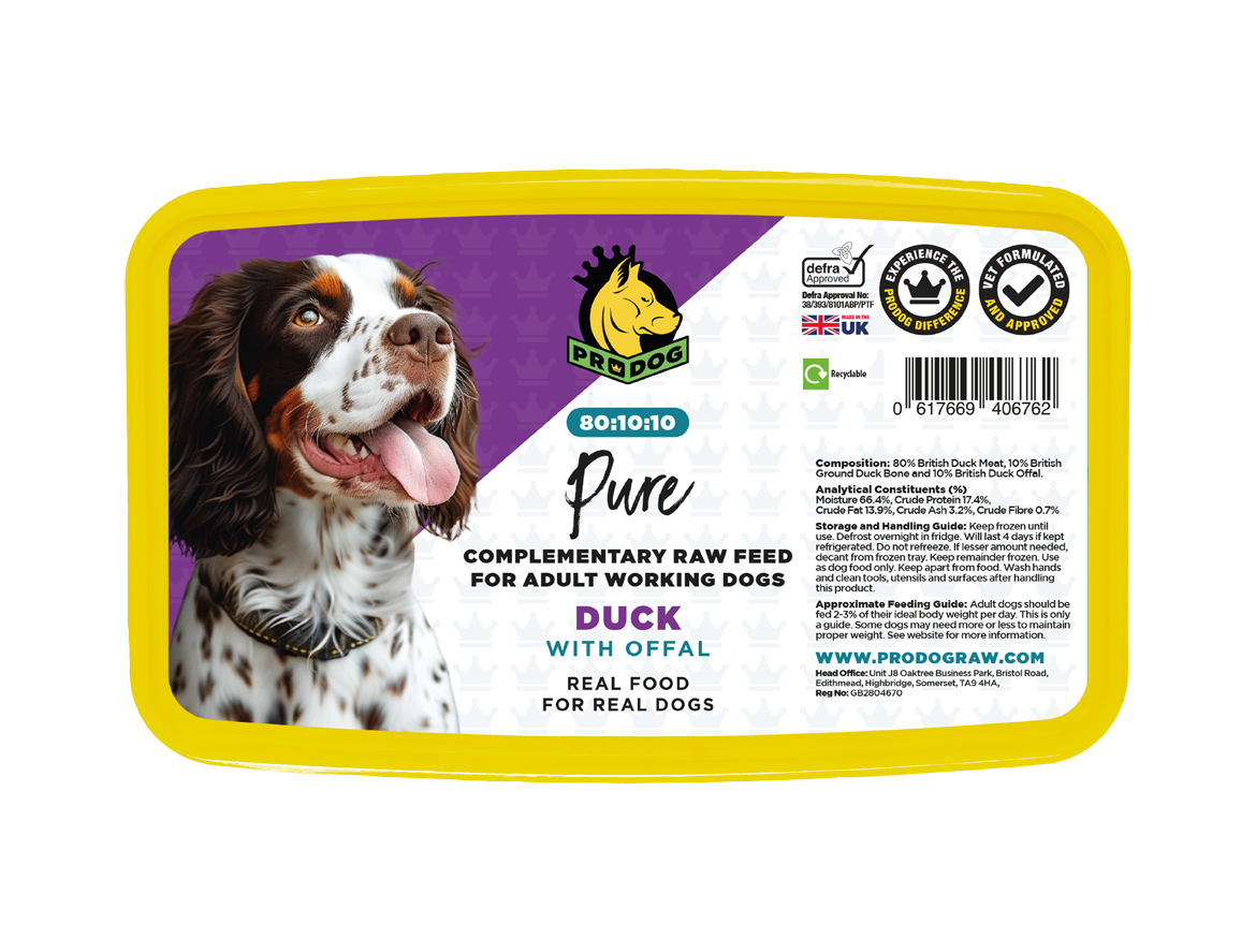 80:10:10 – Duck with Offal ProDog Raw Dog Food