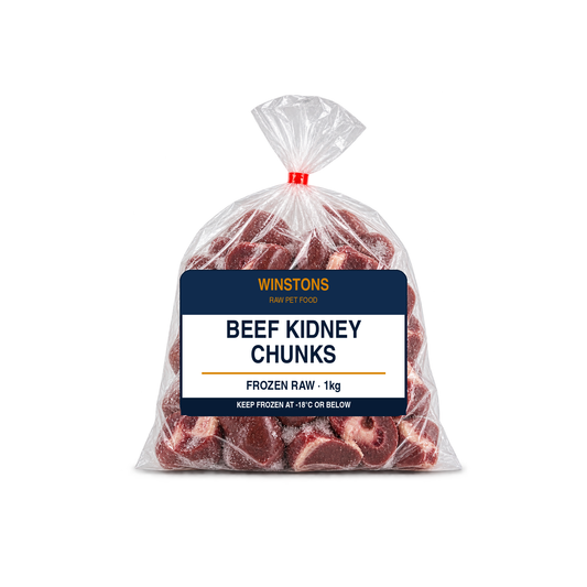 Raw Beef Kidney Chunks 1kg (frozen) – Winston's raw dog food