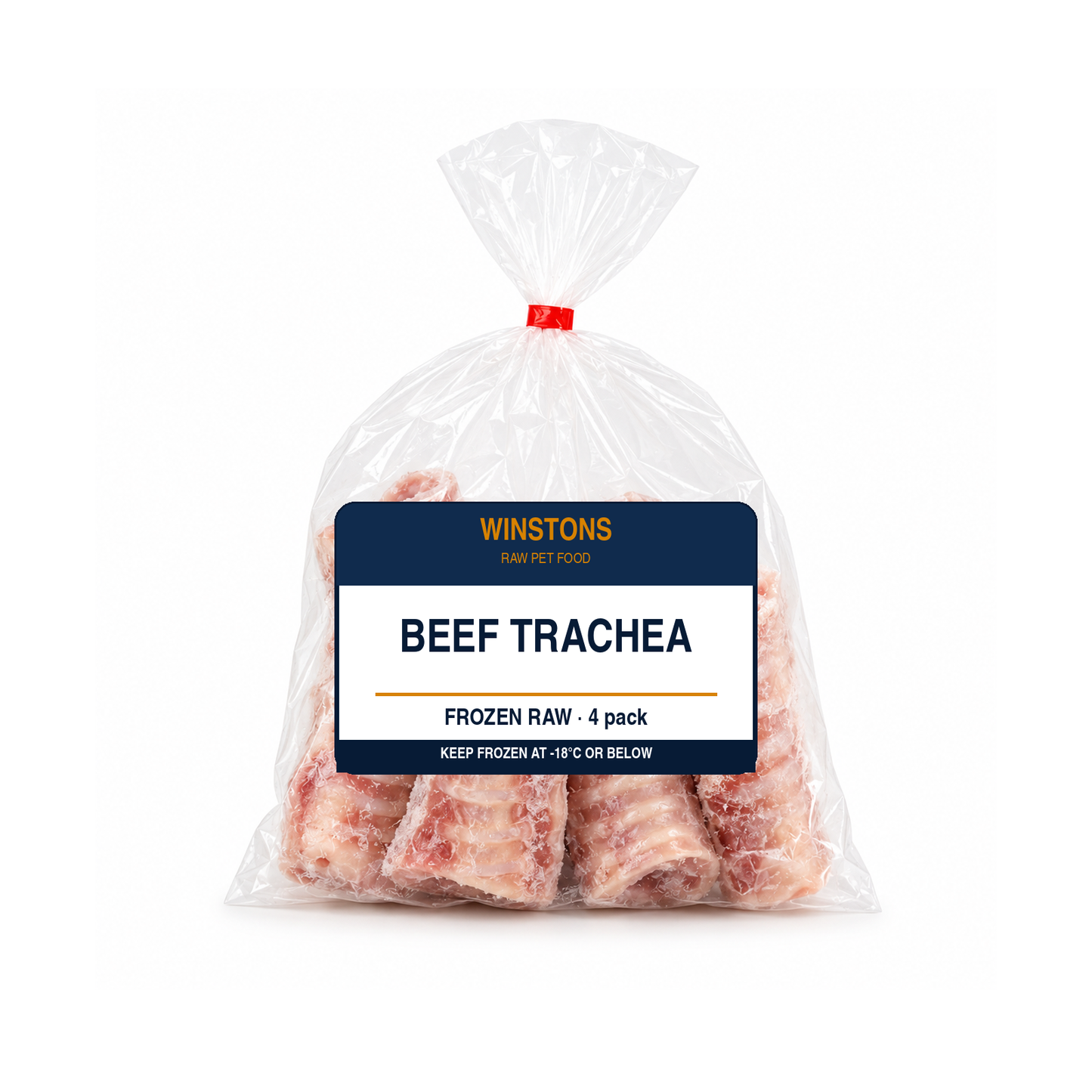 Raw Beef Trachea 4pk (frozen) – Winston's raw dog food
