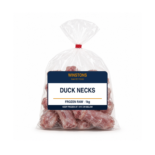 Raw Duck Necks 1kg (frozen) – Winston's raw dog food