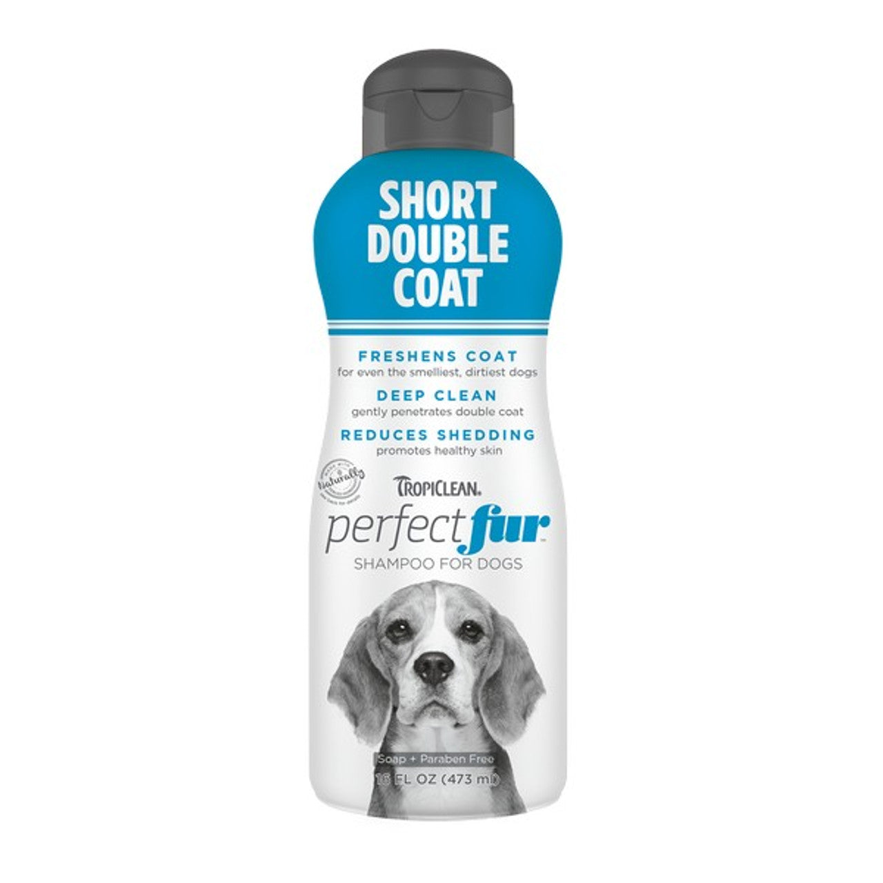 TropiClean Perfect Fur SHORT DOUBLE COAT Shampoo for Dogs | 473ml
