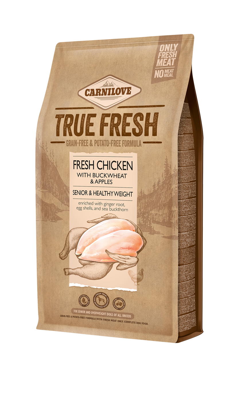 Carnilove True Fresh Chicken Senior & Healthy Weight Dog Food – Pup Planet